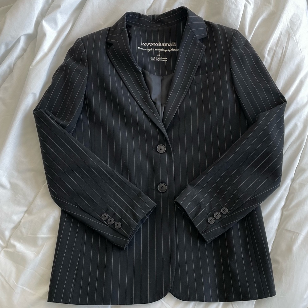 Vintage Norma Kamali pinstripe blazer